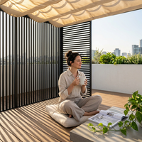 NoirVerge Aperture Pergola — Lifestyle