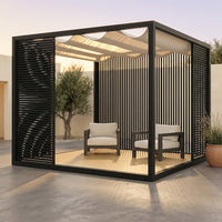 NoirVerge Aperture Pergola — Studio Shot