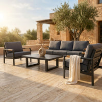 Solterra Luxe Outdoor Lounge Set — Studio Shot
