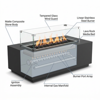NovusFlare Lux 48" Modern Fire Table — How It Works
