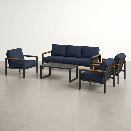 Solterra Luxe Outdoor Lounge Set — Studio Shot