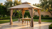 AuroraShade Marquis 12x12 Premium Canopy Gazebo — Lifestyle